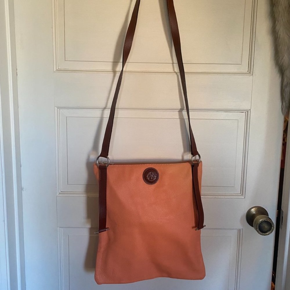 Coral satchel bag